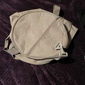 Gray collapsible Fabletics duffel bag